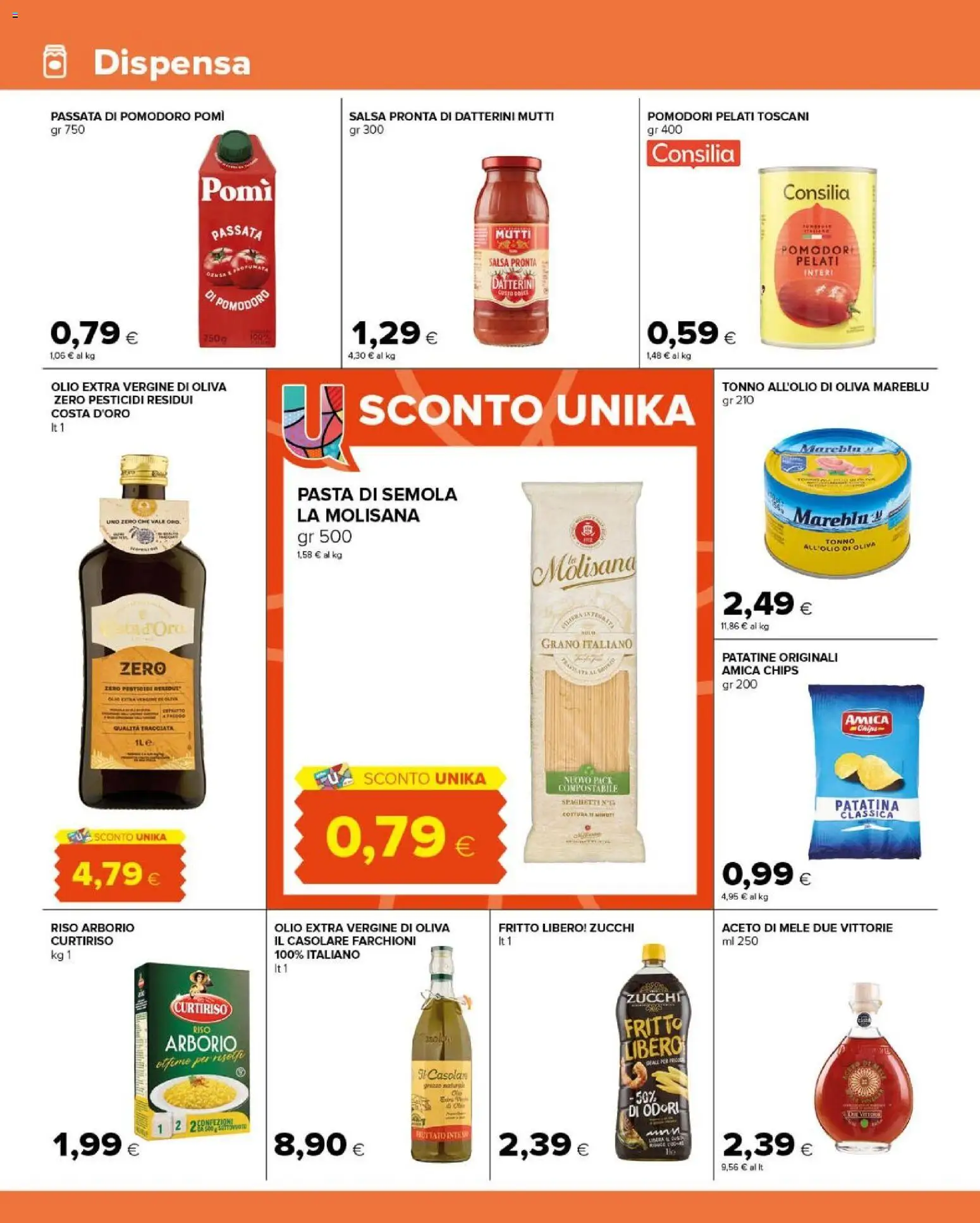 Anteprima dell'opuscolo Tigre volantino Amico Prezzi Super dal negozio Tigre valido da 14/10/2026 - Pasta, Olio, Tonno, Aceto di mele, Semola, Aceto, Pasta di semola, Olio extra vergine