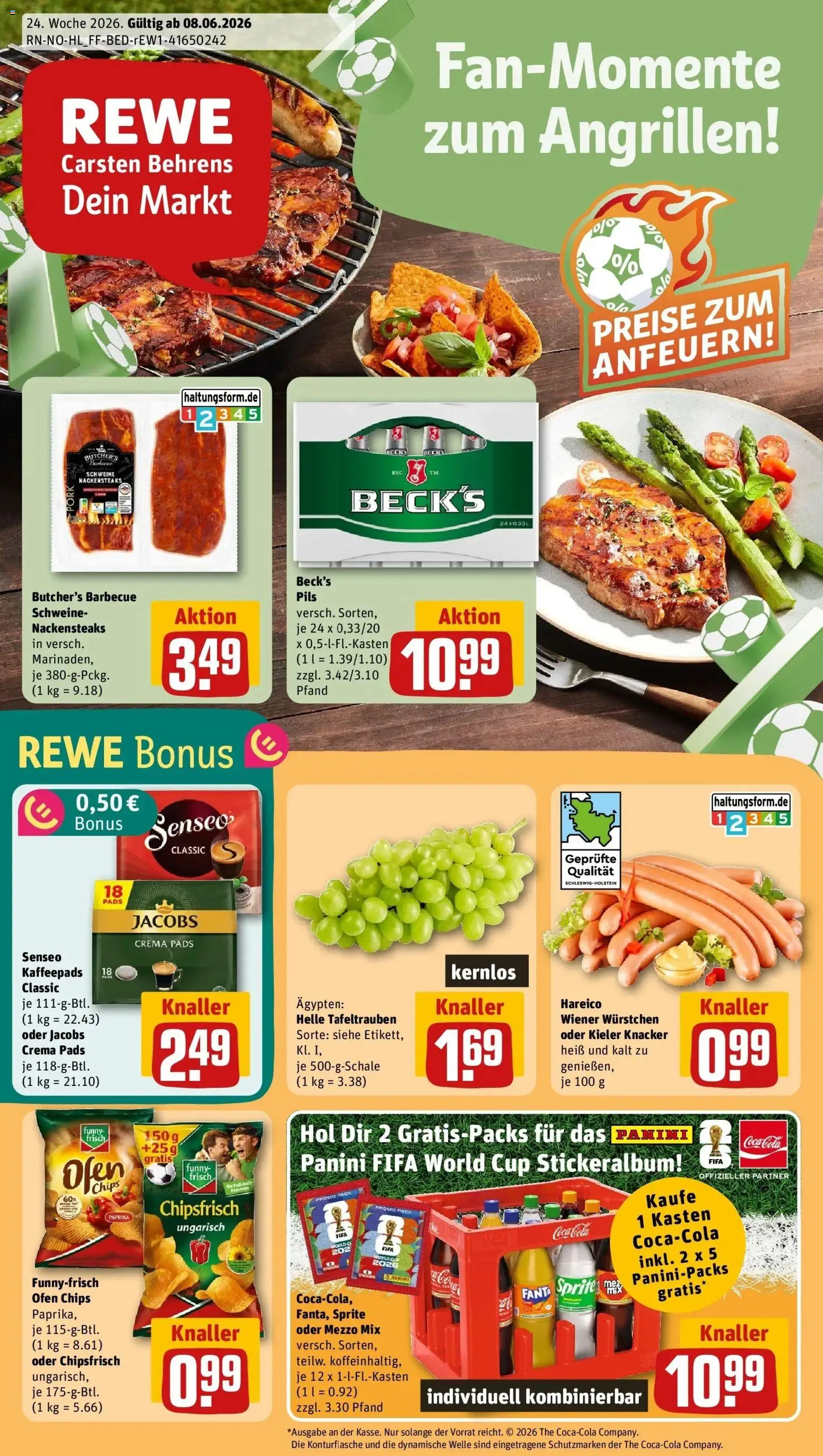 Vorschau von dem Prospekt des Geschäftes Rewe, gültig ab dem 08.06.2026