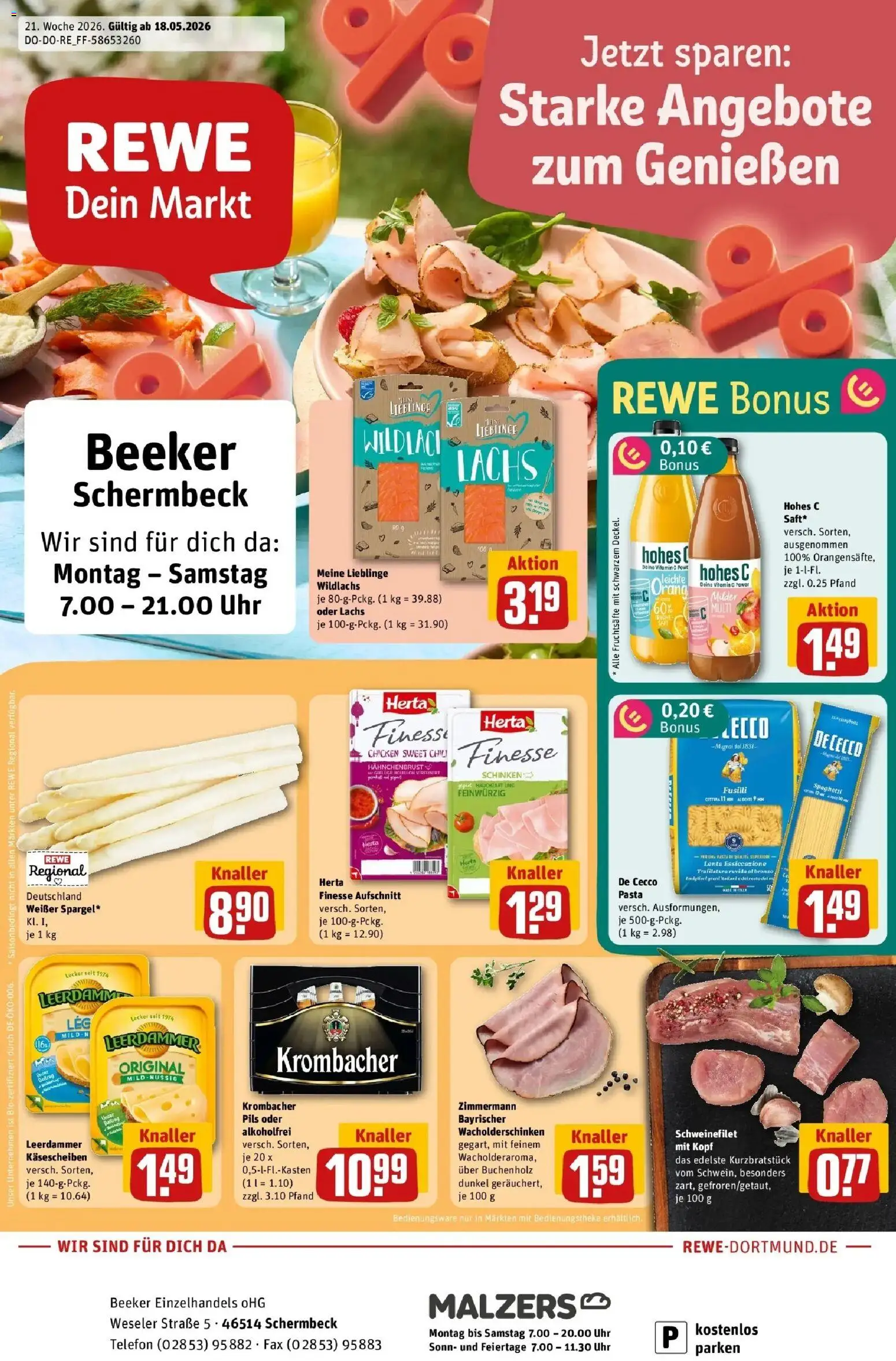 Vorschau von dem Prospekt des Geschäftes Rewe, gültig ab dem 17.05.2026