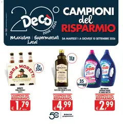 Anteprima dell'opuscolo Decò volantino Maxistore, Supermercati, Local Sicilia dal negozio Decò valido da 01/09/2026