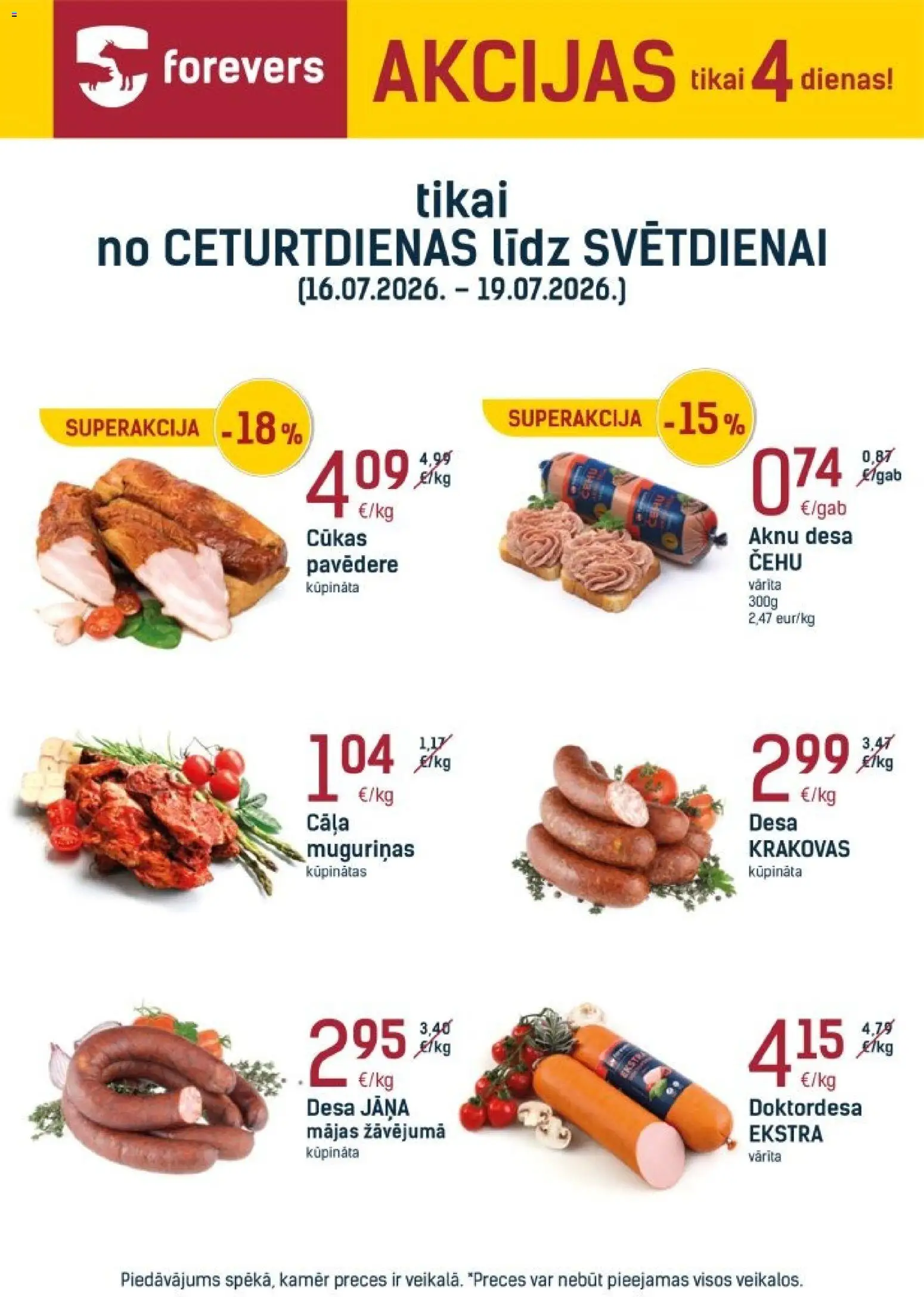 Skatīt Forevers akciju bukletu, derīgs no 16.07.2026.