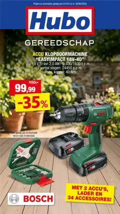 Prévisualisation de Hubo Folder du magasin Hubo formulaire valide 01/05/2026