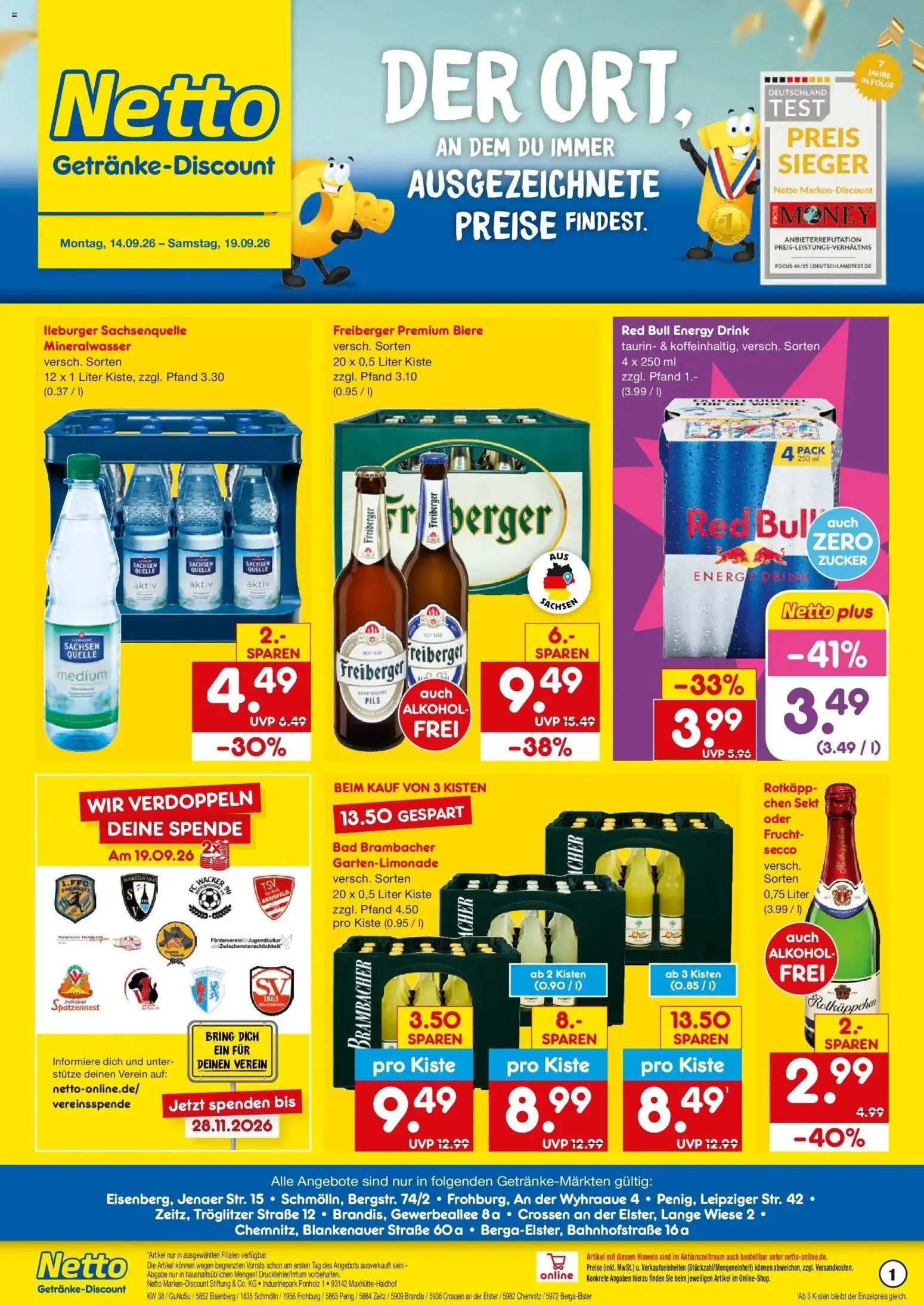 Vorschau von dem Prospekt des Geschäftes Netto Marken-Discount, gültig ab dem 14.09.2026