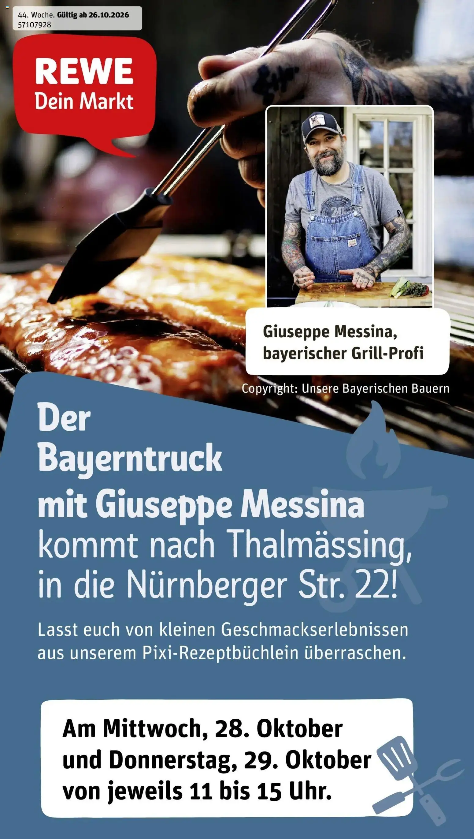 Vorschau von dem Prospekt des Geschäftes Rewe, gültig ab dem 26.10.2026