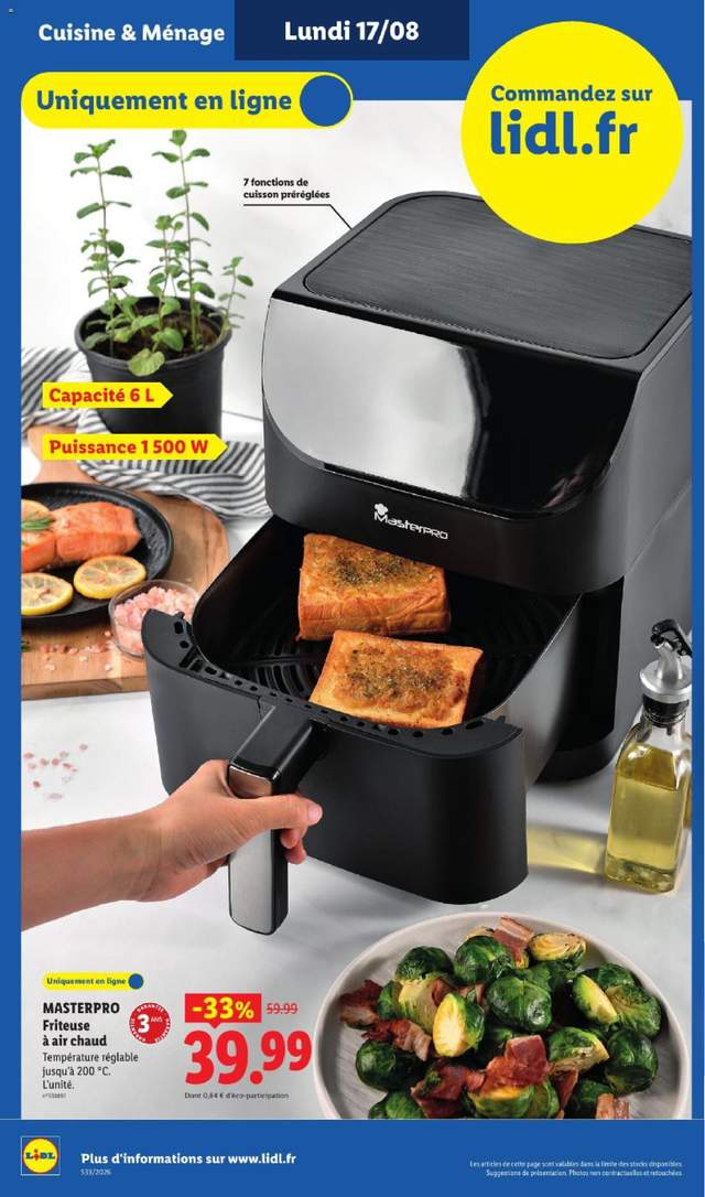 Nouveau catalogue Lidl à partir du 13/08