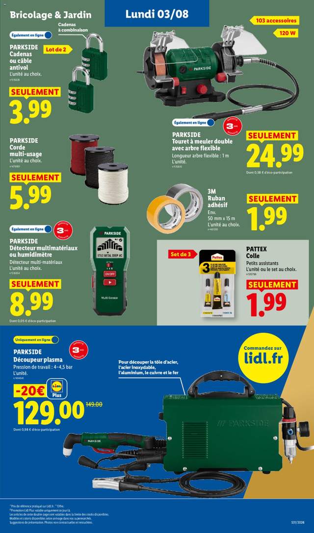 Nouveau catalogue Lidl à partir du 30/07