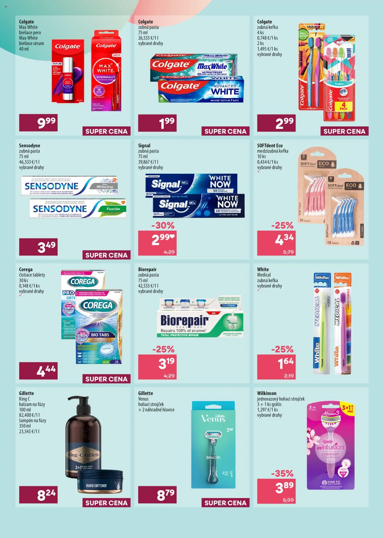 Náhľad 101 drogerie letáku platného od 21.10.2026 - Holiaci strojček, Pero, Šampón, Zubná pasta, Zubná kefka, Strojček