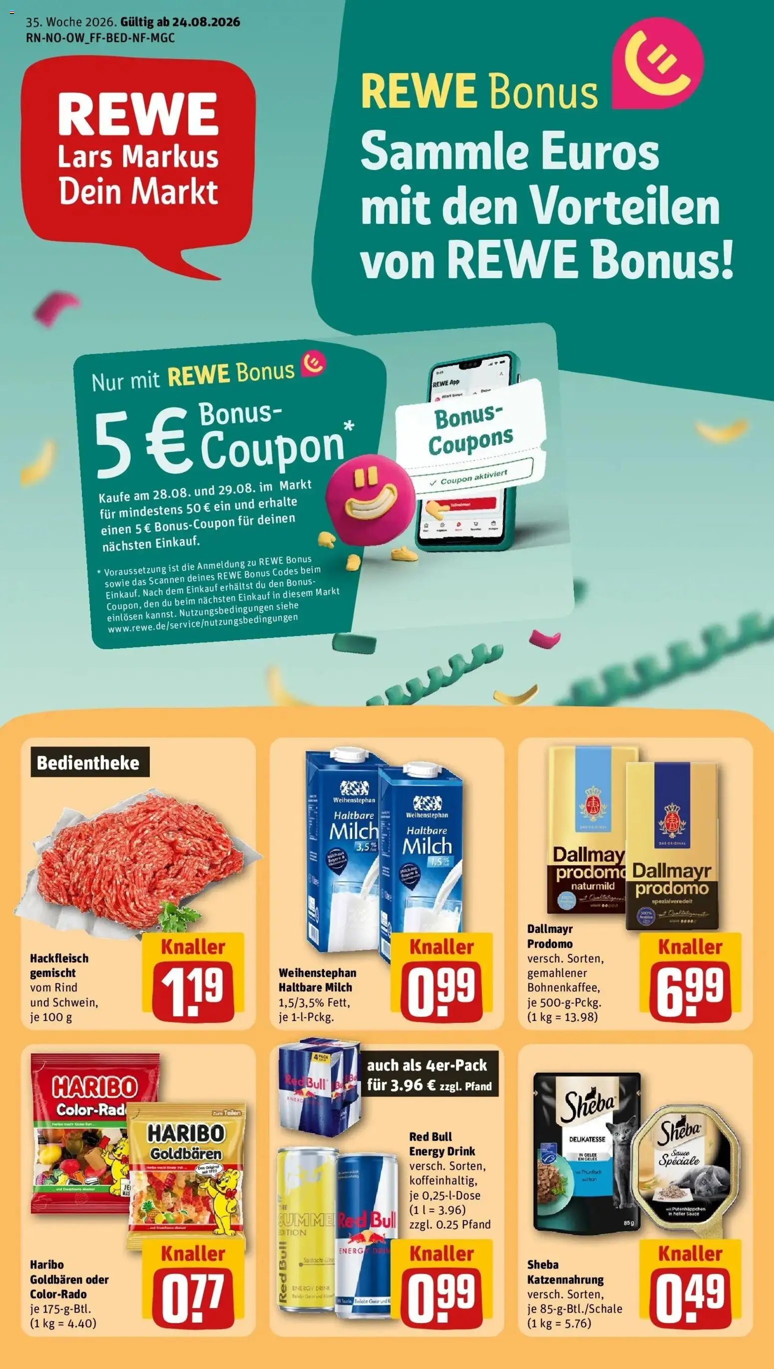 Vorschau von dem Prospekt des Geschäftes Rewe, gültig ab dem 24.08.2026