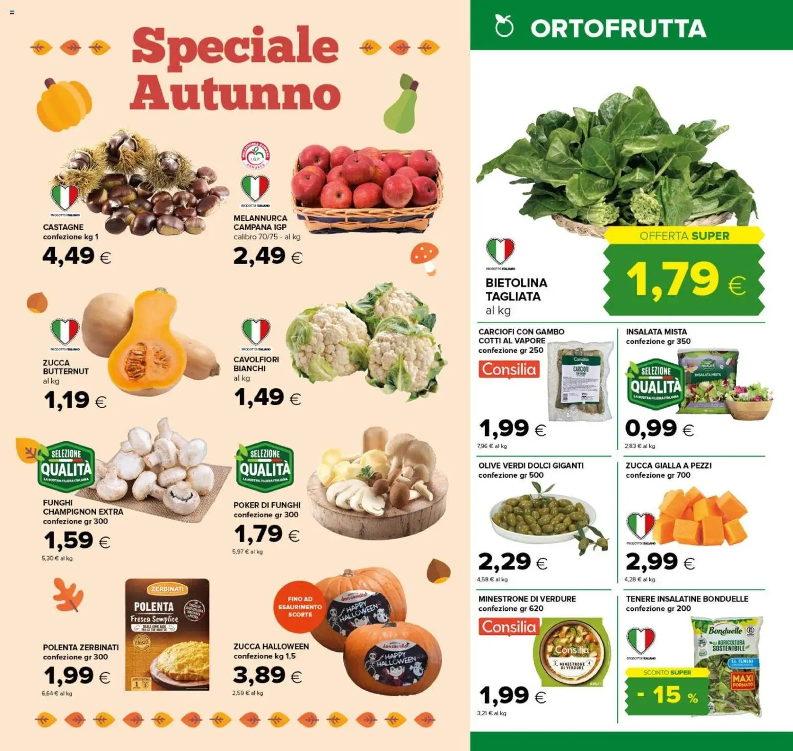 Anteprima dell'opuscolo Tigre volantino Tutto Nuovo Roma dal negozio Tigre valido da 22/10/2026 - Funghi, Carciofi, Zucca, Dolci, Insalata, Verdure, Minestrone, Olive