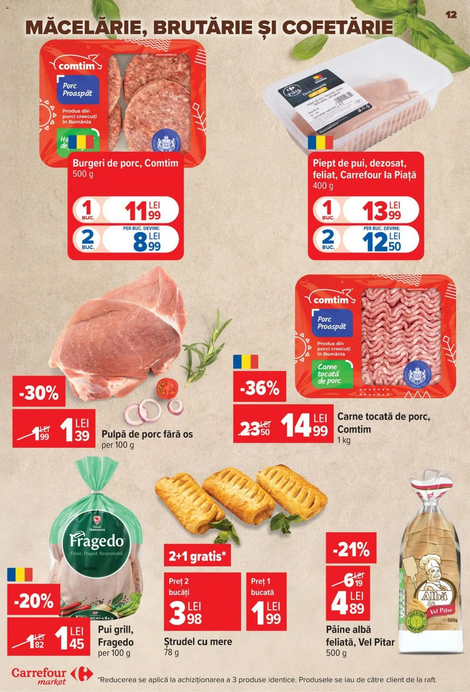 Previzualizarea de cataloage: Carrefour Carrefour Catalog Market valabil de la 28.10.2026 - Cofetărie, Pâine, Pui, Ştrudel cu mere, Mere, Alba, Aplică, Ștrudel