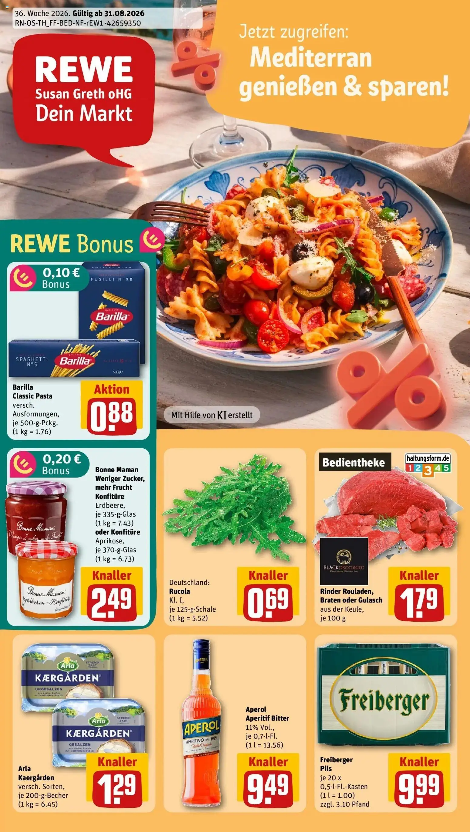 Vorschau von dem Prospekt des Geschäftes Rewe, gültig ab dem 31.08.2026