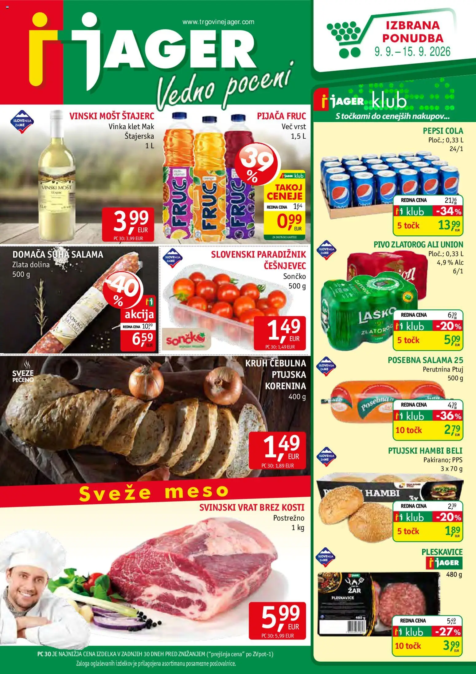 Predogled kataloga iz trgovine Jager veljaven od 09.09.2026