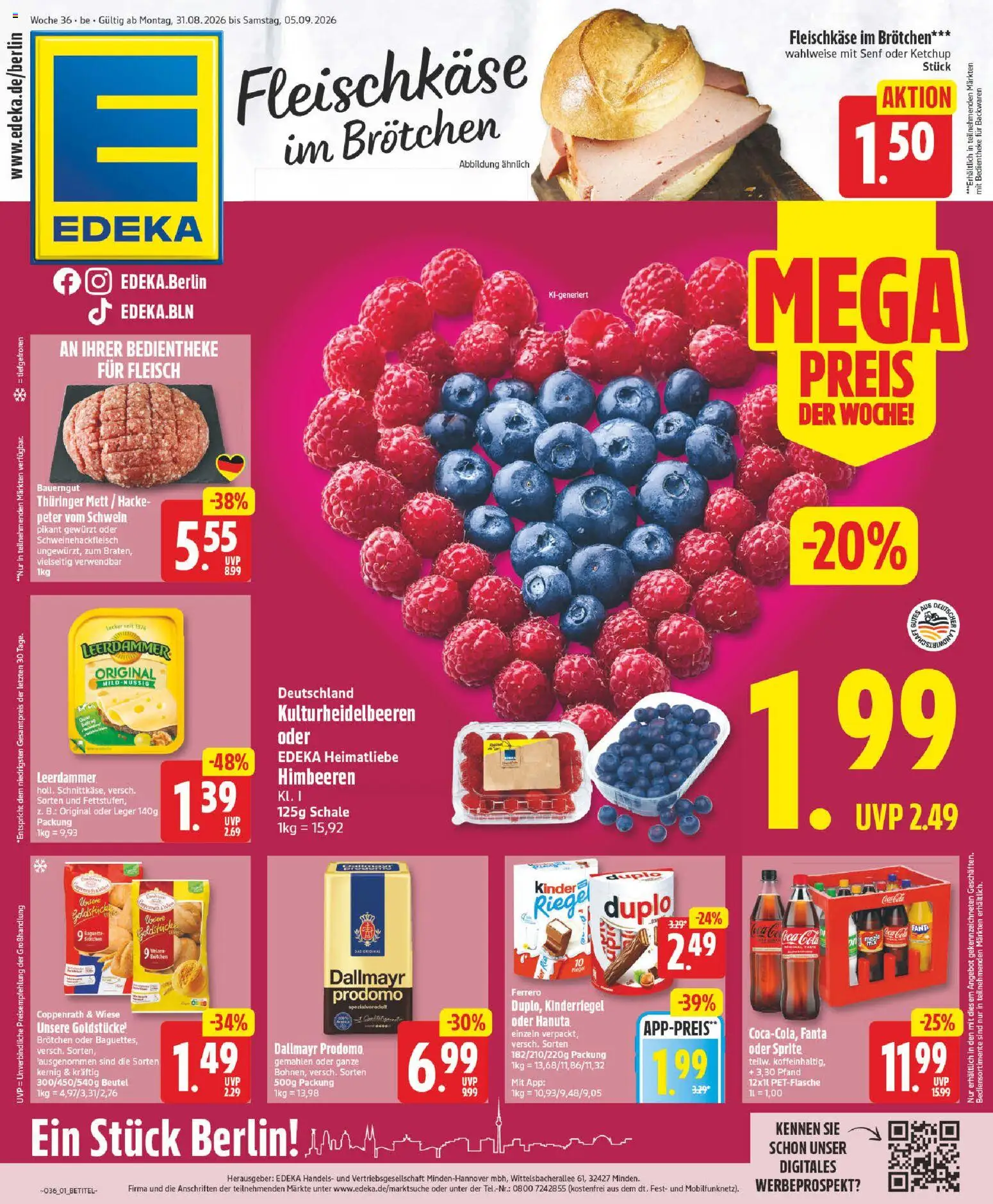 Vorschau von dem Prospekt des Geschäftes Edeka, gültig ab dem 31.08.2026