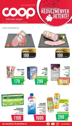 COOP - COOP - Mini & Abc & Szuper / Nyírzem megtekintése, amely érvényes 2026.08.21.-től