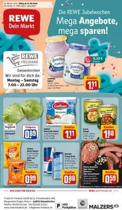 Vorschau von dem Prospekt des Geschäftes Rewe, gültig ab dem 21.09.2026