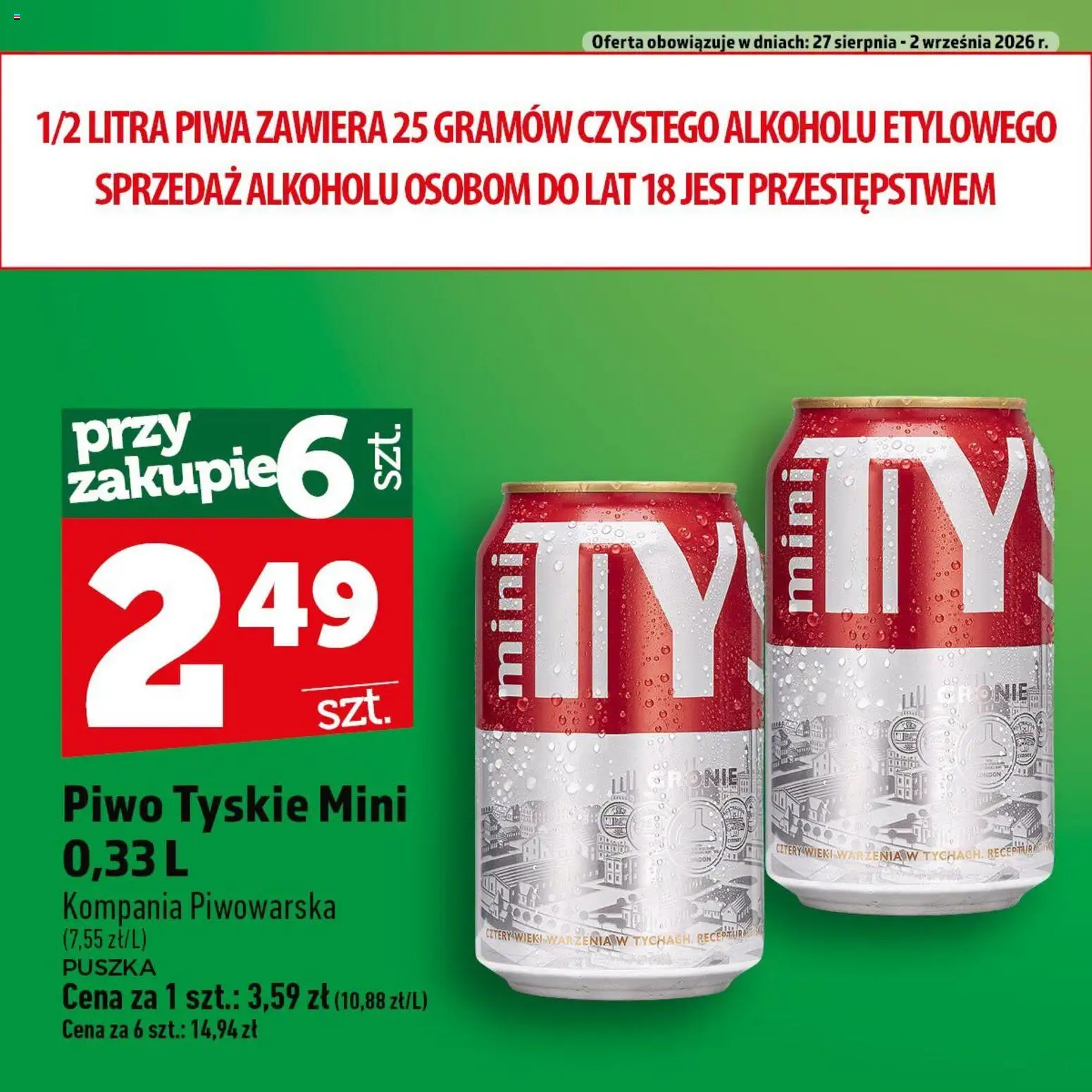Pogląd gazetki "Topaz gazetka - Ogródek Piwosza" ze sklepu Topaz ważnej od 27.08.2026