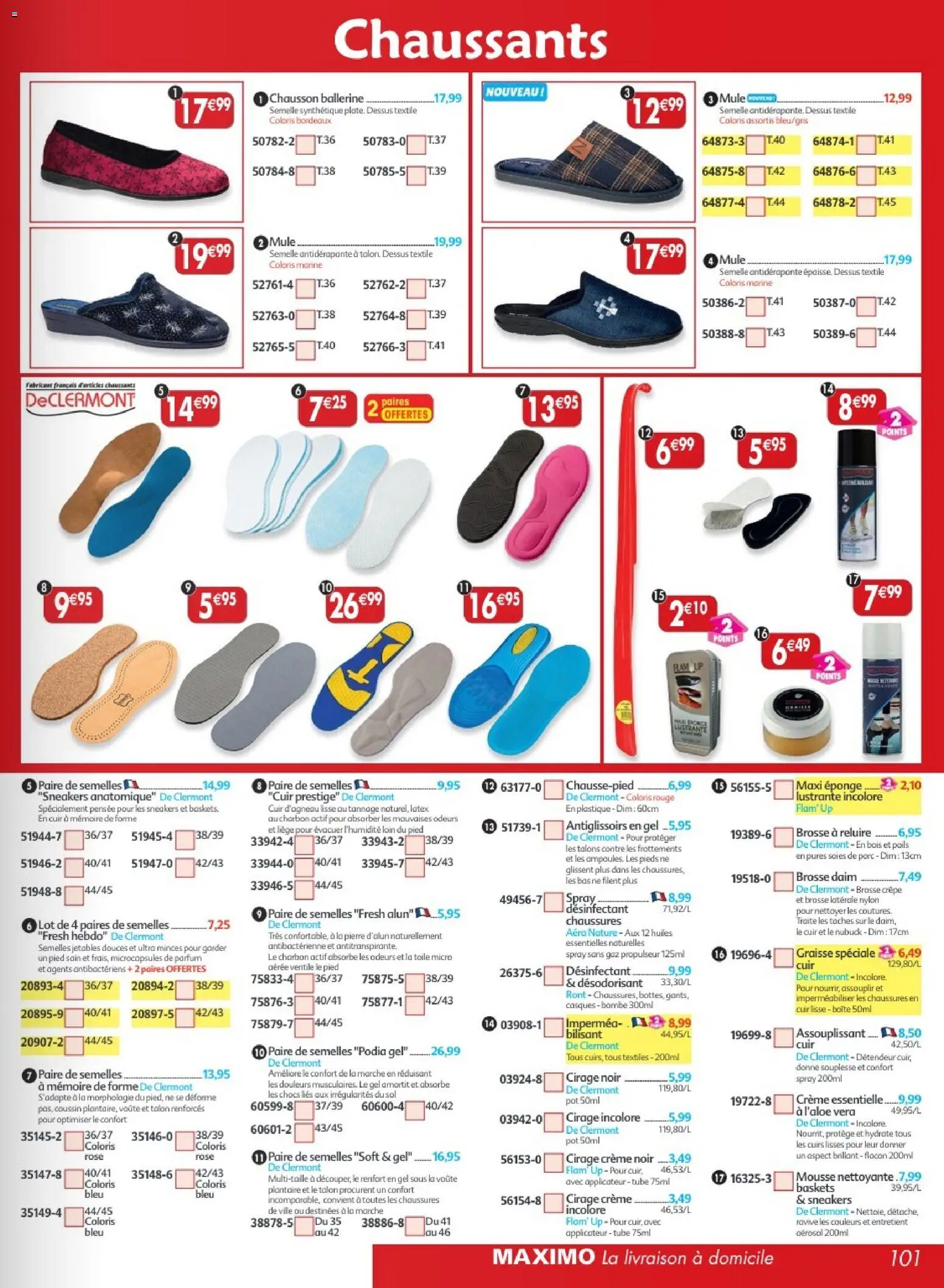 Prévisualisation de Maximo catalogue epicerie du magasin Maximo formulaire valide 24/08/2026 - Baskets, Parfum, Mousse, Porc, Eponge, Brosse, Assouplissant, Désodorisant