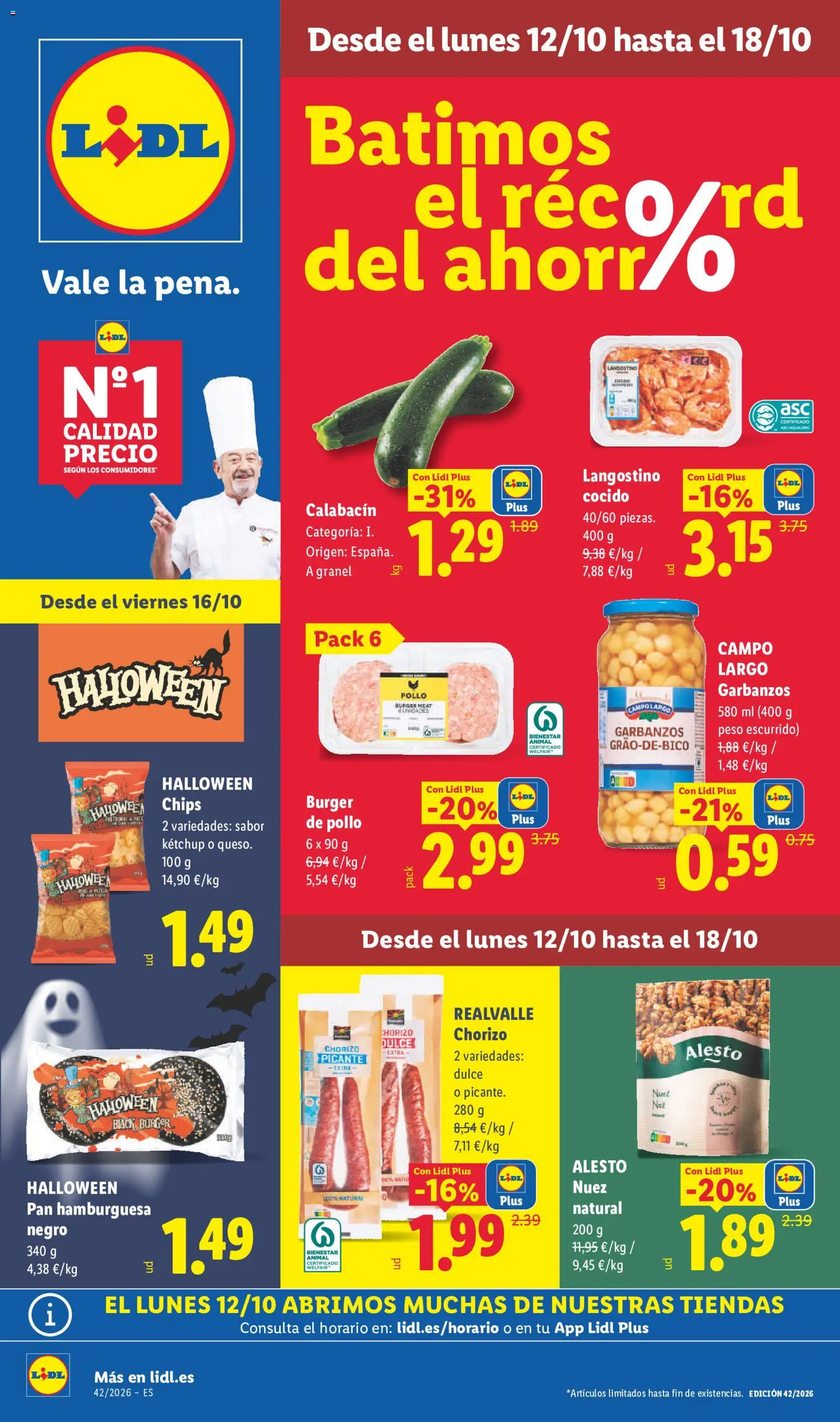 Vista previa del folleto de la tienda Lidl válido desde el 12/10/2026 