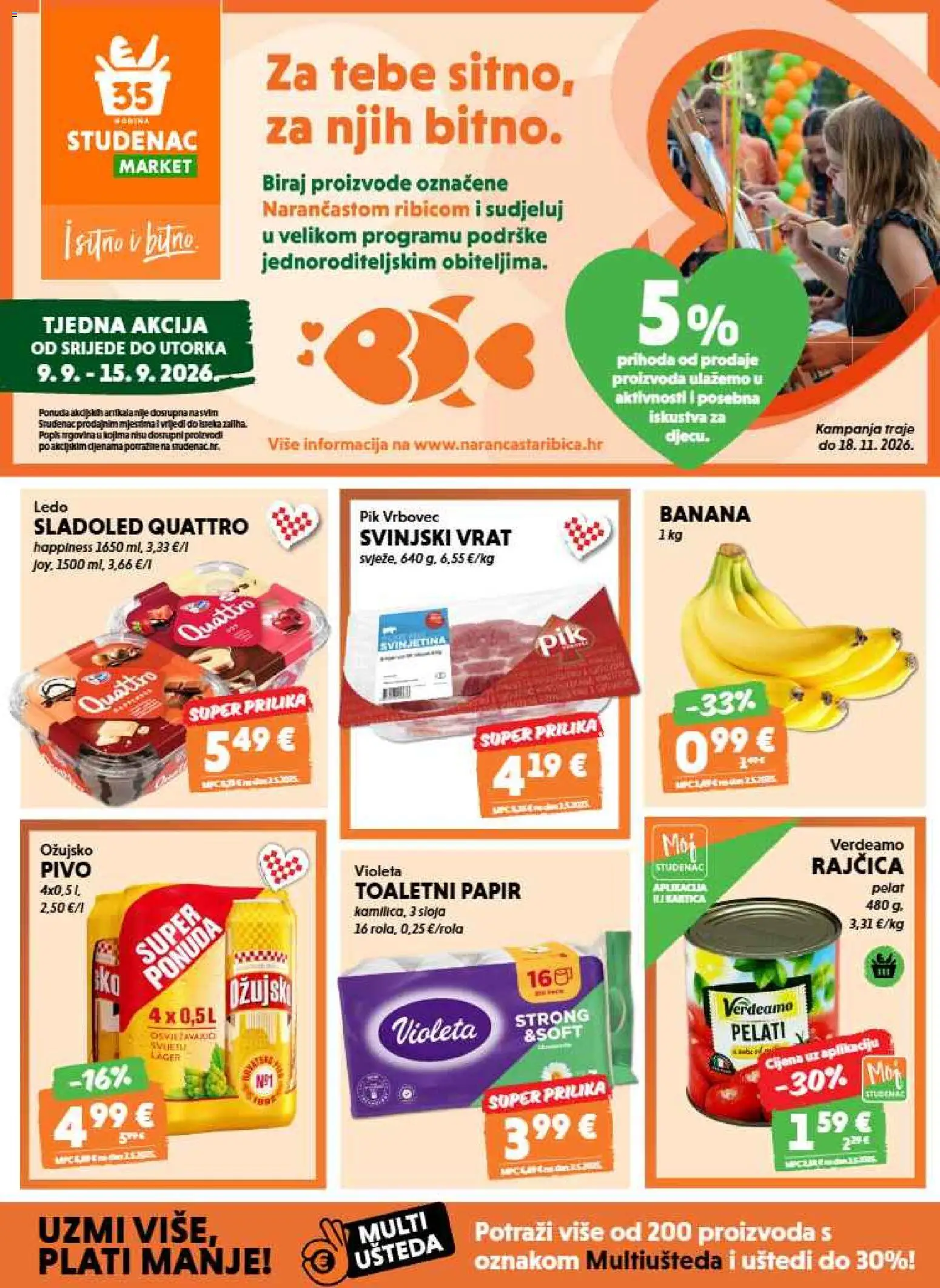 Pregled letka Studenac Katalog trgovine Studenac vrijedi od 09.09.2026
