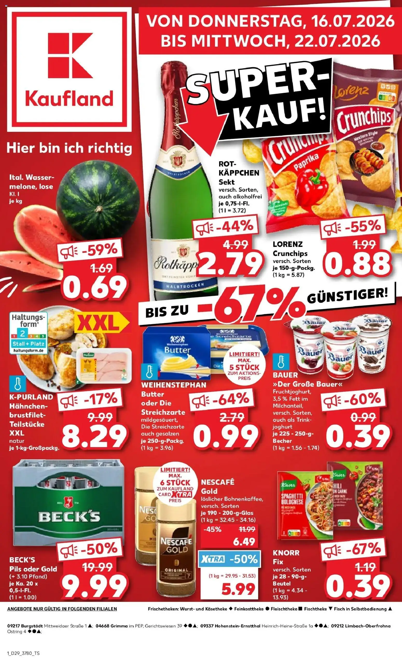 Vorschau von dem Prospekt des Geschäftes Kaufland, gültig ab dem 16.07.2026