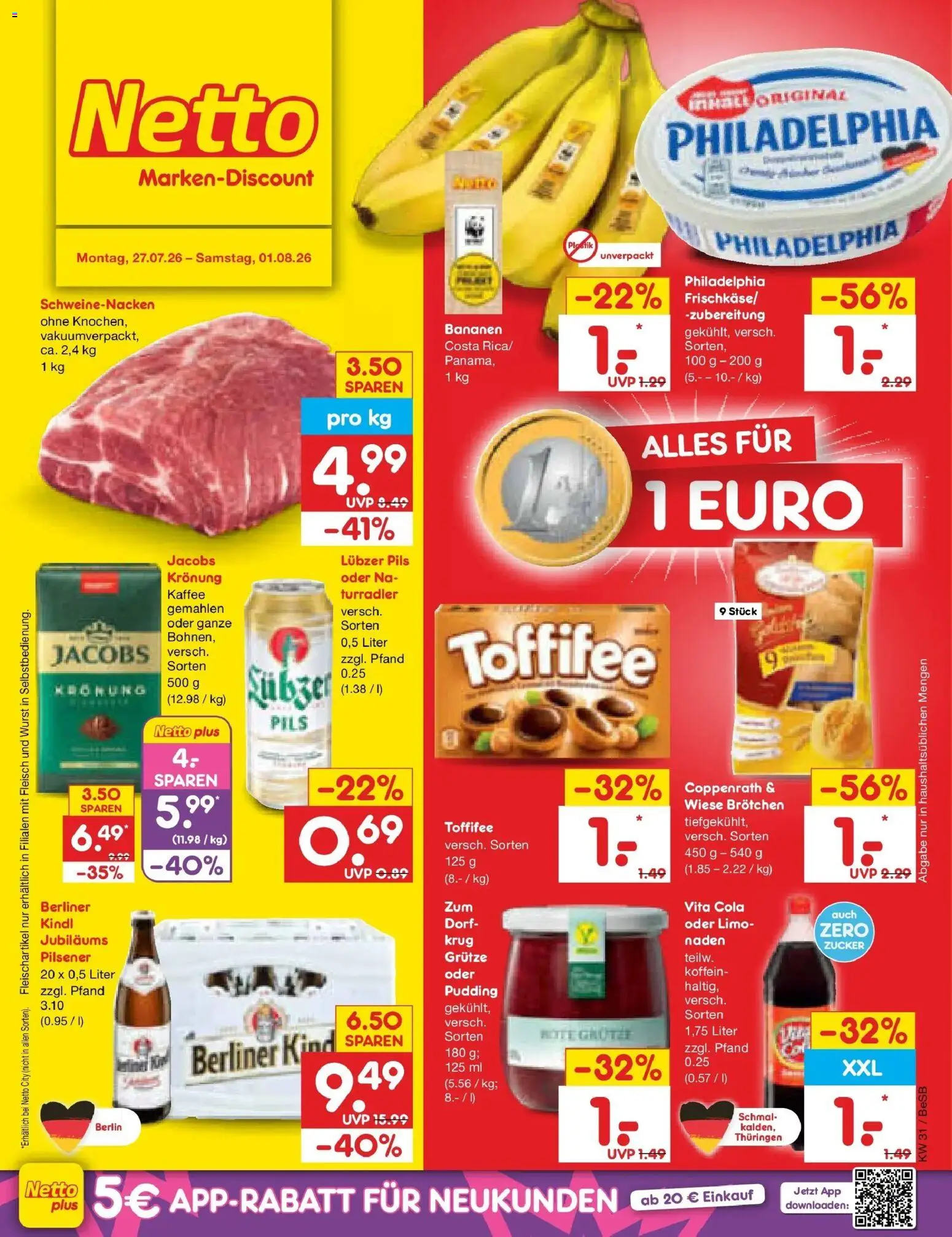 Vorschau von dem Prospekt des Geschäftes Netto Marken-Discount, gültig ab dem 27.07.2026