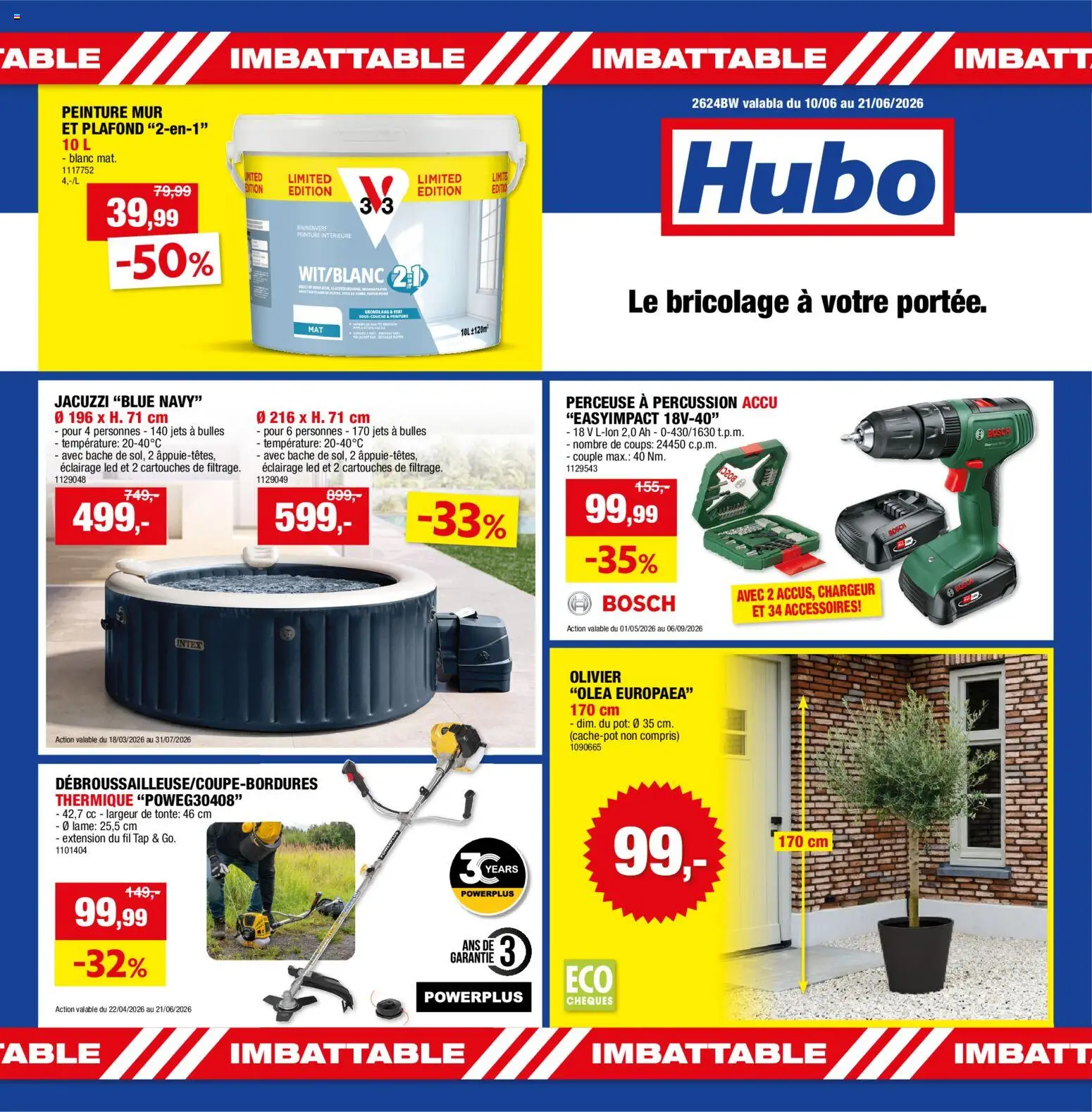 Voorbeeld van Hubo Publicité van winkel Hubo geldig vanaf 10/06/2026 - Pot