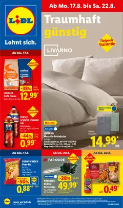 Vorschau von dem Prospekt des Geschäftes Lidl, gültig ab dem 17.08.2026