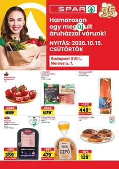 Spar - Spar akciós újság Budapest megtekintése, amely érvényes 2026.10.15.-től