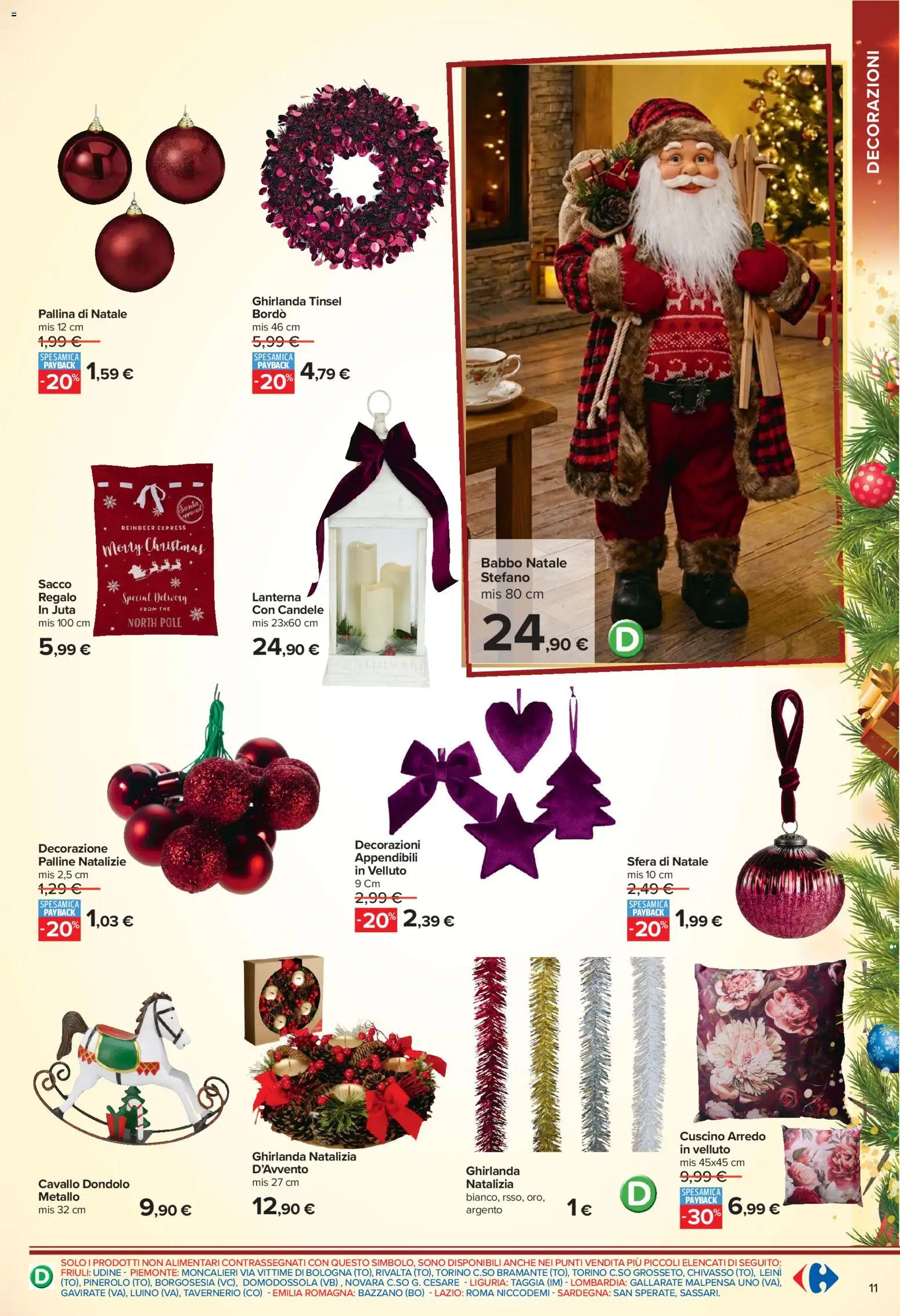 Anteprima dell'opuscolo Carrefour volantino Iper Catalogo Addobbo dal negozio Carrefour valido da 02/11/2026 - The, Cuscino, Candele, Dondolo, Lanterna, Decorazioni, Decorazione