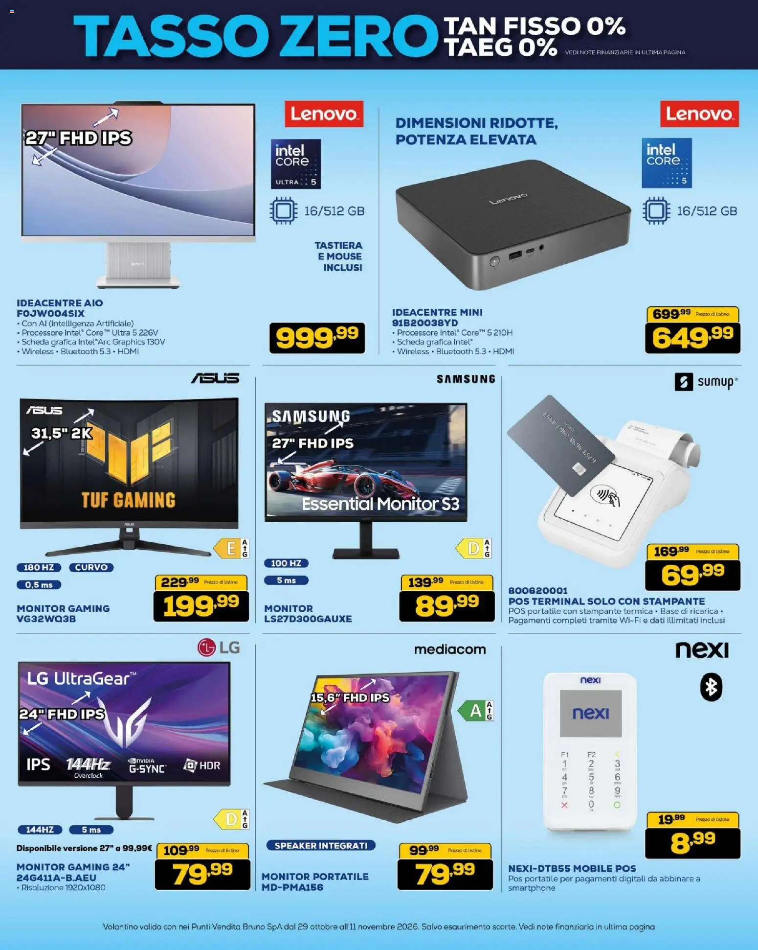 Anteprima dell'opuscolo BRUNO Black Friday dal negozio BRUNO valido da 29/10/2026 - Samsung, Smartphone, Mobile, Stampante, Tastiera, Monitor, Mouse, Speaker