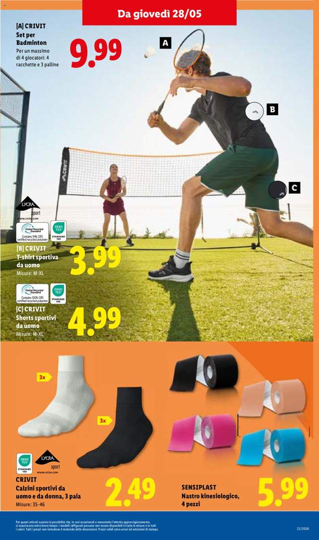 Nuovo volantino Lidl dal 28/05