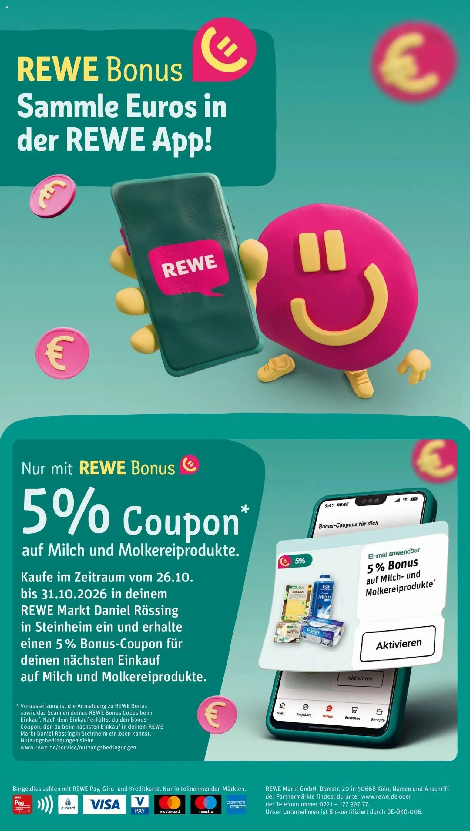 Vorschau von dem Prospekt des Geschäftes Rewe, gültig ab dem 26.10.2026
