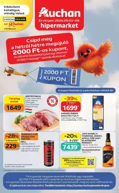 Auchan - Auchan akciós újság Szolnok megtekintése, amely érvényes 2026.09.03.-től