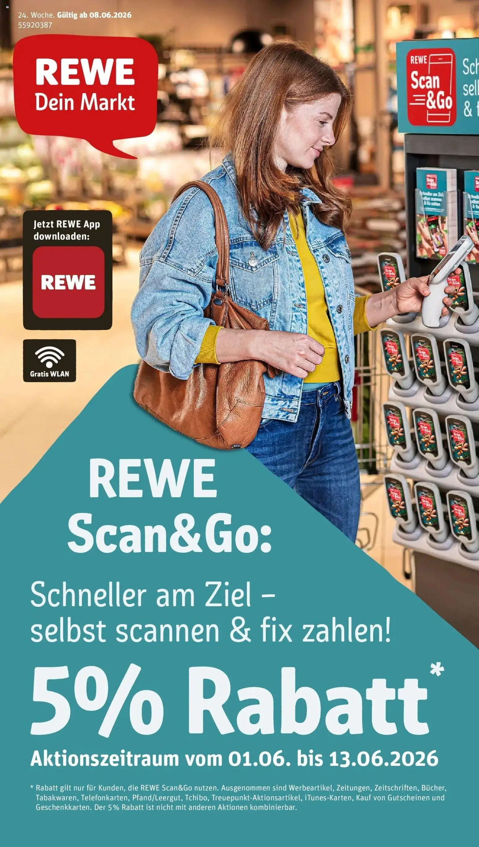 Vorschau von dem Prospekt des Geschäftes Rewe, gültig ab dem 08.06.2026