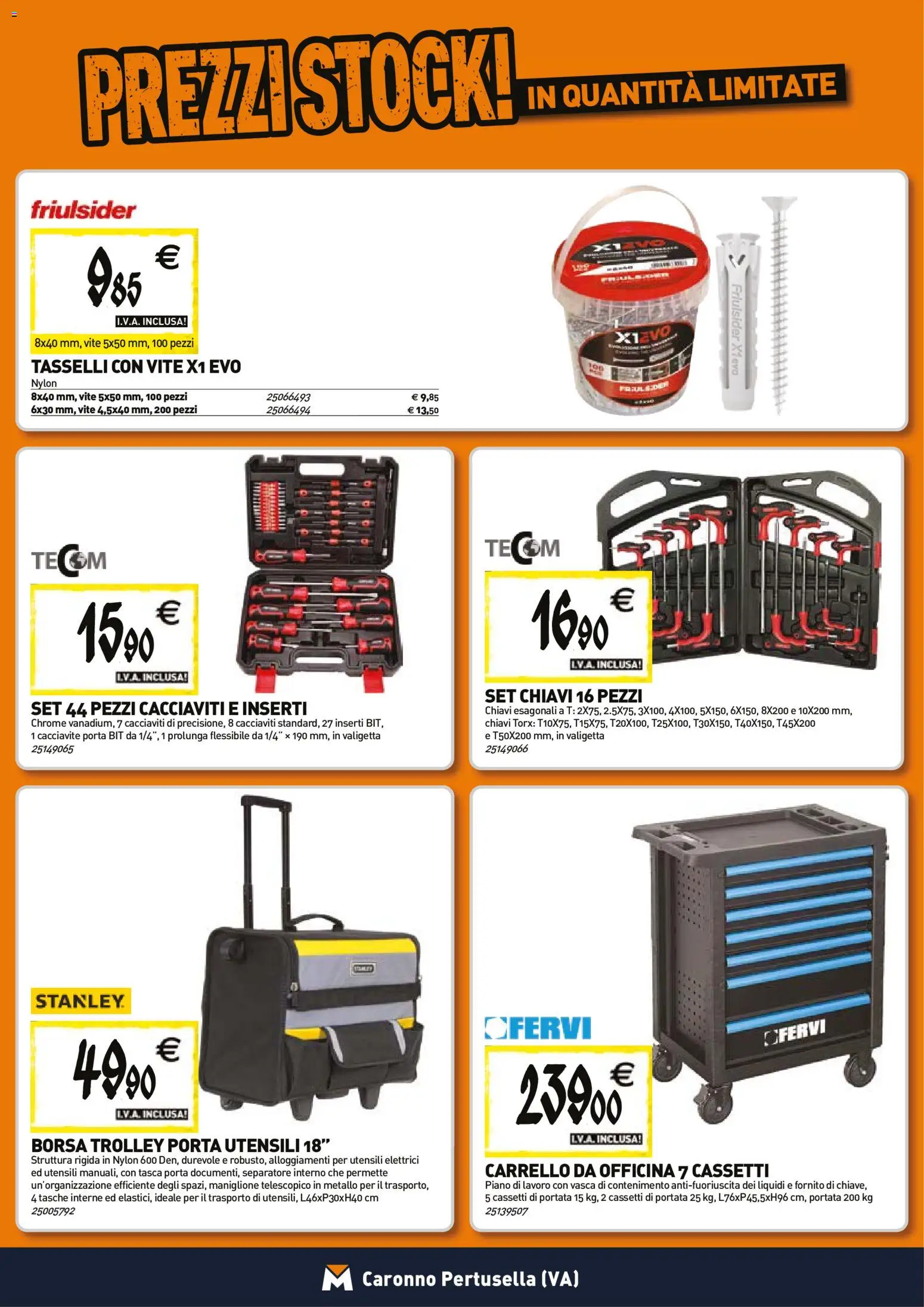 Anteprima dell'opuscolo Tecnomat catalogo dal negozio TECNOMAT valido da 29/10/2026 - Borsa, Porta, Trolley, Carrello, Cacciavite, Valigetta, Tasche, Inserti