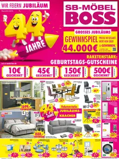 Vorschau von dem Prospekt des Geschäftes SB Möbel Boss, gültig ab dem 29.08.2026