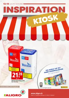 Vorschau des Merkblatts Aligro aktionen Kiosk Chavannes, Matran, Genf, Sitten vom Shop Aligro gültig von 27.04.2026 bis 09.05.2026