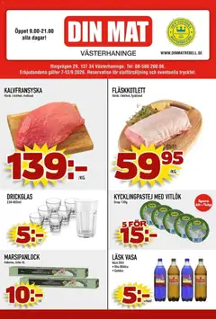 Förhandsgranska reklamblad Din Mat erbjudanden från butik Din Mat gäller från 07/09/2026