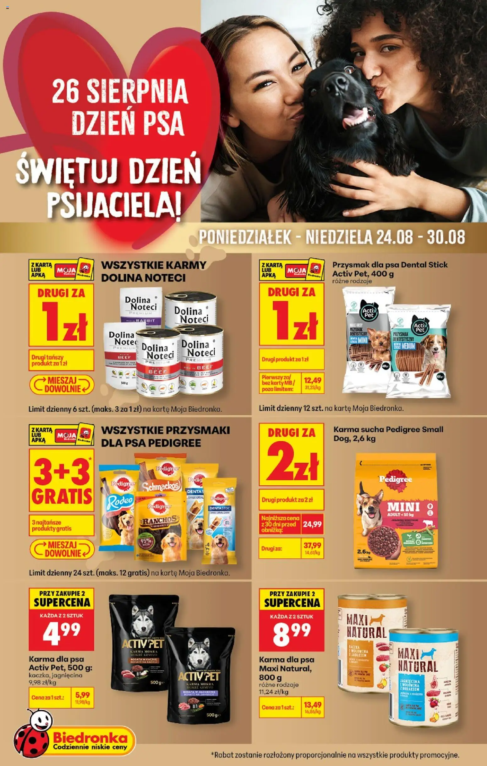 Pogląd gazetki "Biedronka gazetka - Dzień psa" ze sklepu Biedronka ważnej od 24.08.2026