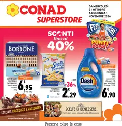 Anteprima dell'opuscolo Conad volantino Superstore Lazio dal negozio Conad valido da 21/10/2026