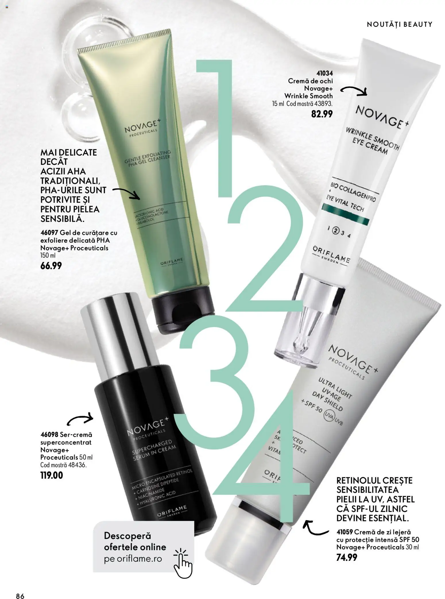 Previzualizarea de cataloage: Oriflame Oriflame Catalog 15 2026 valabil de la 11.11.2026 - Cremă, Ochi, Bio, Gel de curățare, Serum, Cremă de zi
