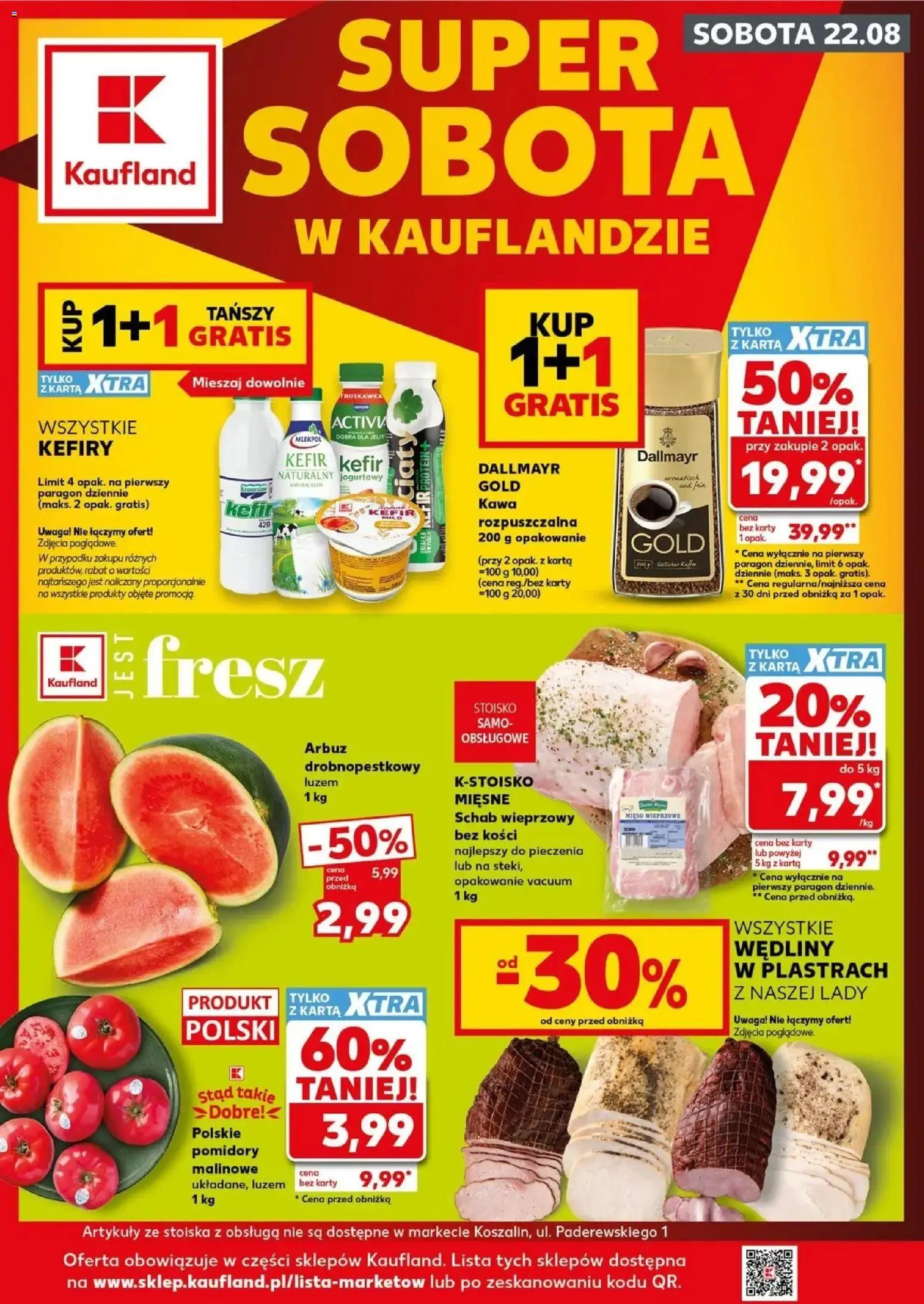 Pogląd gazetki "Kaufland gazetka - Super Sobota" ze sklepu Kaufland ważnej od 22.08.2026