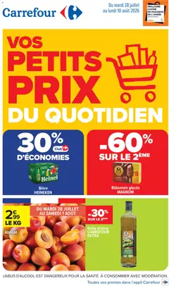 Prévisualisation de Carrefour Vos petits prix du quotidien du magasin Carrefour formulaire valide 28/07/2026