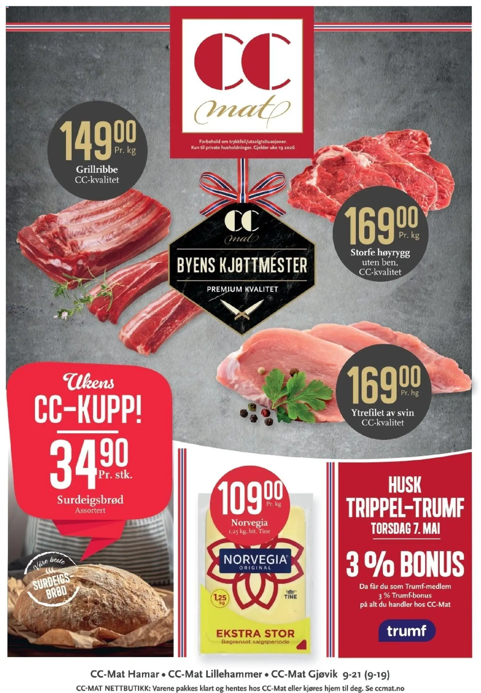 Forhåndsvis CC Mat kundeavis fra butikk CC Mat gyldig fra 04/05/2026