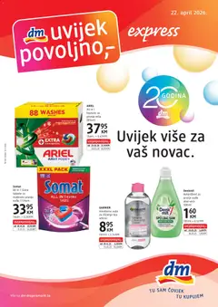 Pregled letka DM Drogerie katalog trgovine DM Drogerie vrijedi od 22.04.2026