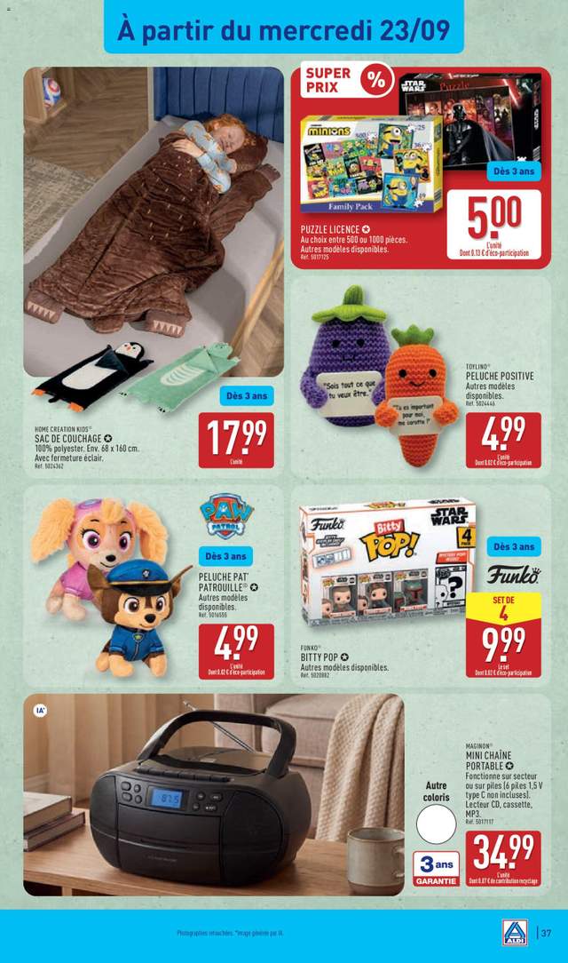Nouveau catalogue Aldi à partir du 22/09