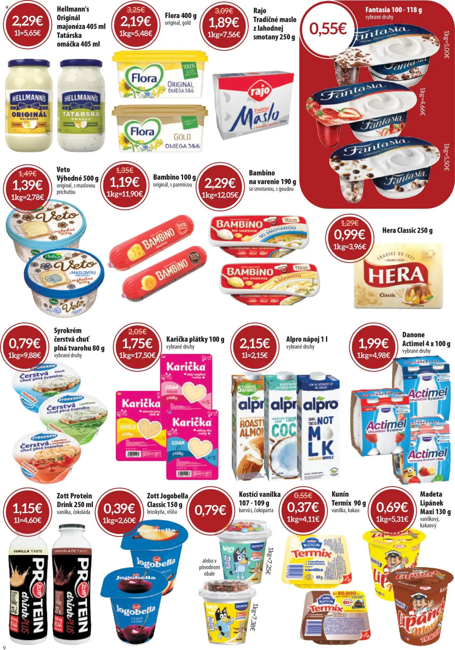 Náhľad Nitrazdroj letáku platného od 03.09.2026 - Protein, Čokoláda, Flora, Kakao, Hera, Actimel, Omáčka, Eidam