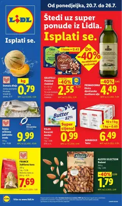 Pregled letka Lidl Katalog trgovine Lidl vrijedi od 20.07.2026