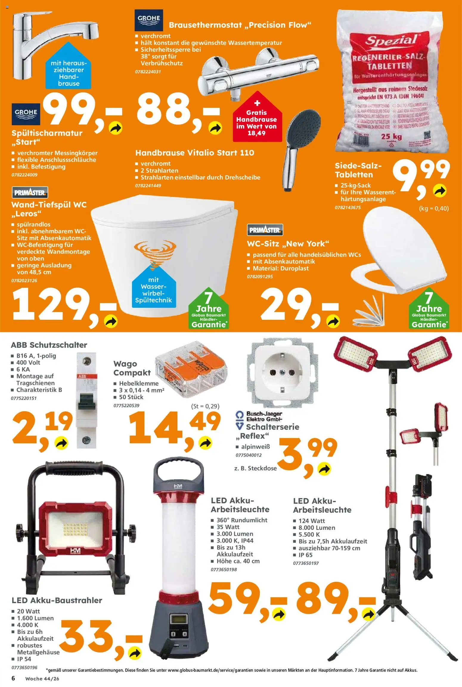 Vorschau von dem Prospekt des Geschäftes Globus Baumarkt, gültig ab dem 26.10.2026