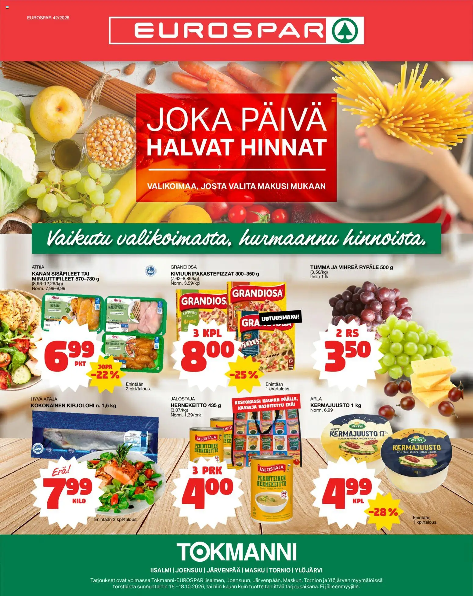 Kaupan Tokmanni Tokmanni Eurospar esikatselu, voimassa 15/10/2026